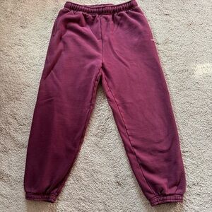 Aritzia TNA jogger sweatfleece cozy fleece sweatpants in mega fit